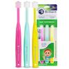 Brilliant Oral Care Baby Toothbrush with Soft Bristles and Round Head, for a Toddler Approved, Easy to Use All-Around Clean Mouth, Ages 0-2 Years, Pink Mint Yellow, 3 Pack view 1