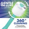Brilliant Oral Care Baby Toothbrush with Soft Bristles and Round Head, for a Toddler Approved, Easy to Use All-Around Clean Mouth, 4-24 Months, When Front Teeth Appear, Blue Mint Yellow, 3 Pack view 4