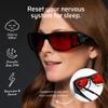 TrueDark by Dave Asprey | Twilights Fitovers | Blue Light Glasses for Women & Men, Red Lenses Block 99% Blue, Green & Violet Light for Night Use view 2