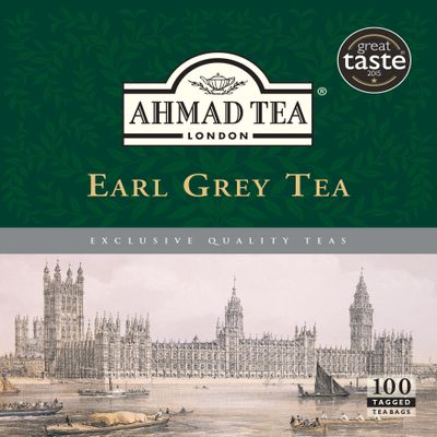 Ahmad Tea 100 Pack, earl grey, 1200 Count, (Pack of 12) (595-12)