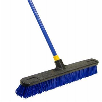 24"Stiff Poly Pushbroom