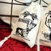 Chocolate Reindeer Poop (Milk Chocolate Covered Raisins) in Vintage Cotton Bag - Stocking Stuffer view 4