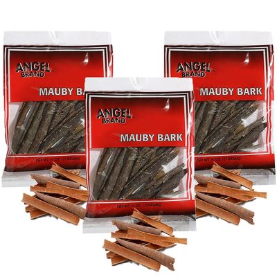 Angel Brand Mauby Bark  0.75 oz Pouch Pack of 3  Authentic Mauby Bark for Tea, Infusions, and Traditional Beverages.