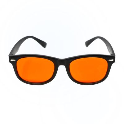 DefenderShield Blue Light Glasses For Kids Kids Blue Light Glasses Girls and Boys With Orange Lenses (99% Blue Light Blocking) For Screens Lightweight, Flexible & Shatterproof Black Fit Frames