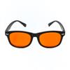 DefenderShield Blue Light Glasses For Kids  Kids Blue Light Glasses Girls and Boys With Orange Lenses (99% Blue Light Blocking) For Screens  Lightweight, Flexible & Shatterproof Black Fit Frames view 1