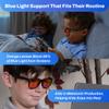 DefenderShield Blue Light Glasses For Kids  Kids Blue Light Glasses Girls and Boys With Orange Lenses (99% Blue Light Blocking) For Screens  Lightweight, Flexible & Shatterproof Black Fit Frames view 2