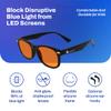 DefenderShield Blue Light Glasses For Kids  Kids Blue Light Glasses Girls and Boys With Orange Lenses (99% Blue Light Blocking) For Screens  Lightweight, Flexible & Shatterproof Black Fit Frames view 3
