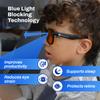 DefenderShield Blue Light Glasses For Kids  Kids Blue Light Glasses Girls and Boys With Orange Lenses (99% Blue Light Blocking) For Screens  Lightweight, Flexible & Shatterproof Black Fit Frames view 4