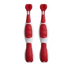 NUK Grins and Giggles 3-Sided Toothbrush, 2 Pack (Colors May Vary)