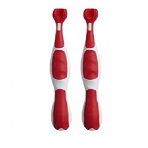 NUK Grins and Giggles 3-Sided Toothbrush, 2 Pack (Colors May Vary)