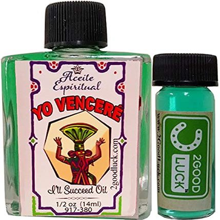 2GoodLuck I'll Succeed, Spiritual Oil With 1 Dram Perfume Set for Magic and Rituals. Aceite Espiritual Yo Vencer Para Rituales Y Magia.