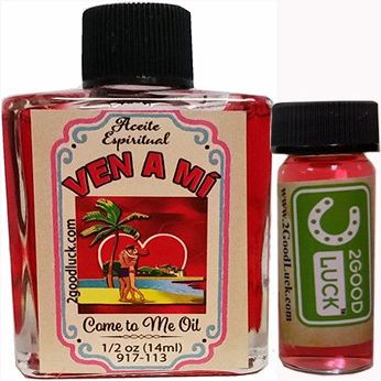 2GoodLuck Come to Me, Spiritual Oil With 1 Dram Perfume Set for Magic and Rituals. Ven a M Aceite Espiritual Para Rituales Y Magia.