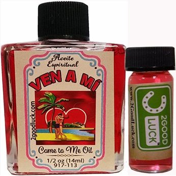 2GoodLuck Come to Me, Spiritual Oil With 1 Dram Perfume Set for Magic and Rituals. Ven a M Aceite Espiritual Para Rituales Y Magia.