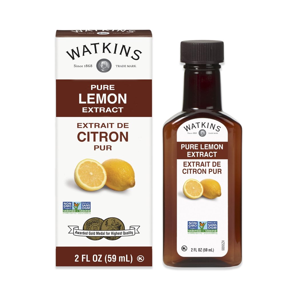 Watkins Pure Lemon Extract, 2 Fl Oz (Pack of 12) (Packaging may vary)