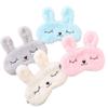 4 Pack Cute Animal Rabbit Sleeping Eye Mask Soft Plush Blindfold Sleep Masks Eye Cover for Kids Girls Women Home Sleeping Traveling view 1