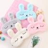 4 Pack Cute Animal Rabbit Sleeping Eye Mask Soft Plush Blindfold Sleep Masks Eye Cover for Kids Girls Women Home Sleeping Traveling view 3
