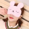 4 Pack Cute Animal Rabbit Sleeping Eye Mask Soft Plush Blindfold Sleep Masks Eye Cover for Kids Girls Women Home Sleeping Traveling view 4