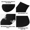 Facool Diabetic Socks for Men Women, Comfortable Cotton Loose Fit Circulatory Medical Socks for Diabetes, Circulation, Swollen Feet, Neuropathy, Edema, Pregancy, 6 Pairs Black L view 3
