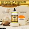 Cellulite Massage Oil with Massager Mitt - 100% Natural Cellulite Oil, Highly Absorbable and Deeply Penetrates Skin- Firms, Tones, Tightens & Moisturizes Skin by Cosmetasa (8.8 oz) view 2
