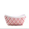 1000ct Heavy Duty Disposable Paper Food Tray (5 LB) - Red Check Food Tray, USA MADE, Recyclable, Biodegradable, Compostable, Great for Picnics, Carnivals, Party, Camping, BBQ, Restaurants, Fries view 1