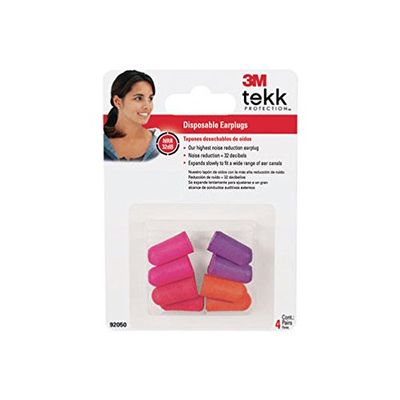 3M 92050-4-10DC Disposable E-A-R Plugs 4 Pack