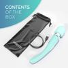 Yarosi Cordless Curve Therapeutic Device - 8 Powerful Speeds and 20 Patterns - for Muscle Aches and Sports Recovery - Rechargeable - Travel Friendly - Green view 4