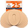 FixiC  Adhesive Patches for G6  25 Pack Premium Waterproof Adhesive Patches  Pre-Cut Back Paper  Adhesive Patch for G6  Long Fixation! (Tan) view 1