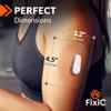 FixiC  Adhesive Patches for G6  25 Pack Premium Waterproof Adhesive Patches  Pre-Cut Back Paper  Adhesive Patch for G6  Long Fixation! (Tan) view 2