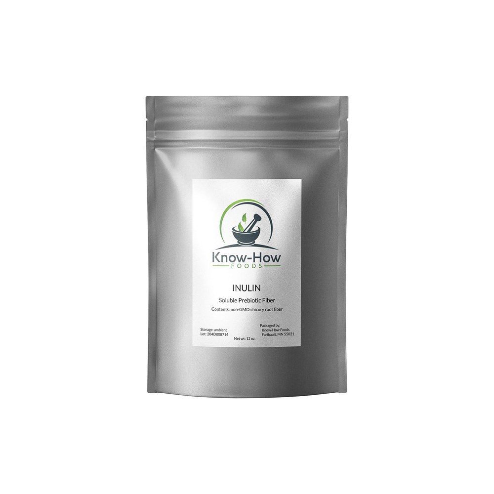 Know-How Foods Inulin (Chicory Root Extract Fiber) 12 oz