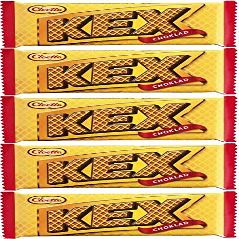 Cloetta Kex Chocolate Bars Wafers in Milk Chocolate 60g bar - Pack of 5