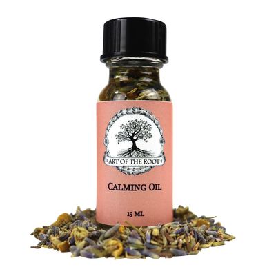 Calming Oil 1/2 Oz for Peace & Serenity Hoodoo Voodoo Wicca Pagan Conjure Santeria