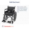 Sammons Preston Pommel Wedge Cushion, Wheelchair Accessory, Seat Pad, Foam Support Pad, Lower Back, Tailbone, and Sciatica Pain Relief, Slide Control to Prevent Slipping Out of Seat view 3