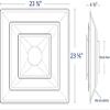 Truaire 2003CD T-Bar Lay-in Diffuser for 6" Round Connection view 2