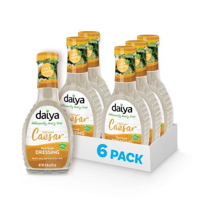 Daiya Vegan Caesar Dressing, Dairy Free Gluten Free, 8.36 oz, Pack of 6
