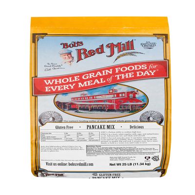 Bobs Red Mill Gluten Free Pancake & Waffle Mix, 25 Pound (Pack of 1)