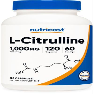 Nutricost L-Citrulline 500mg, 120 Capsules - Gluten Free, Non-GMO, 1000mg Per Serving (60 Serv)