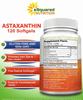 aSquared Nutrition Astaxanthin Supplement - Natural Astaxanthin Pills from Haematococcus Pluvialis Extract for Pure Energy - Max Strength 10mg - 120 Softgels view 2