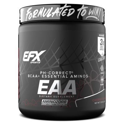 EFX Sports Training Ground EAA | Essential Amino Acids Supplement | Energy & Protein Synthesis | Pre, Intra, or Post Workout | 30 Servings (Cherry Bomb)