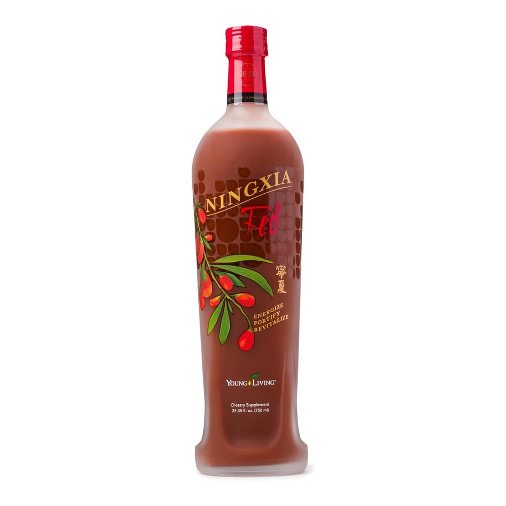 Young Living NingXia Red Antioxidant Drink | 25.35 fl oz | Superfruit with Wolfberry, Blueberry, Pomegranate, Orange, Lemon & Yuzu Essential Oils | 1 Pack