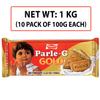 Parle-G Gold Biscuits, 1 KG (10 pack of 100g) view 3