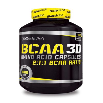 BIOTECH USA BCAA Nano 3D / 90Caps L-Leucine, L-Isoleucine and L-Valine in a 2:1:1 Ratio | Build Muscle, Improve Recovery and Increase Endurance