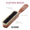 Kent CP6 Clothes Brush. 100% Natural Black & White Boar Bristle Lint Remover Especially for Cashmere, Wool and Silk for Keeping Delicate Fabrics Free from Fibres, Fluff and Pet Hair. Made in England view 4