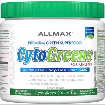 ALLMAX Naturals, CYTO-Greens, Premium Green Superfood, Acai Berry Green Tea, 14 Servings