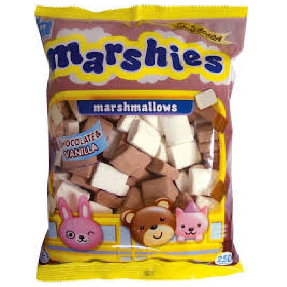 Marshies Marshmallows 250g (Choco-Vanilla, 9 Pack)