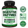 Digestive Enzymes with Probiotics - Multi Enzyme Nutritional Supplement - Acidophilus Bromelain Papaya Papain Lipase & Lactase - Improve Digestion - 120 Pills - Arazo Nutrition view 2