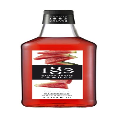 1883 Watermelon Syrup for Drinks, Made in France, 1 Liter Glass Bottle