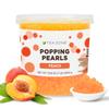 Tea Zone [7 Pounds] Peach Popping Pearls for Boba Tea Beverages, Sweets, Ice Cream Topping | B2061 view 1