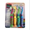 Secret for Longevity 4 Pack BPA Free Extra Soft Kids Childrens Toddler Child Toothbrush Set Easy Grip (3-8 Year Old) view 2
