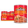 La Costea Charro Beans - Ready-to-Eat Canned Pinto Beans with Chorizo, Bacon & Chicharrones - Mexican Food, Tex Mex, Chili Ingredients, Bean Dip, Bean Burger & Burrito - 19.75oz, 12 Pack Canned Food view 1