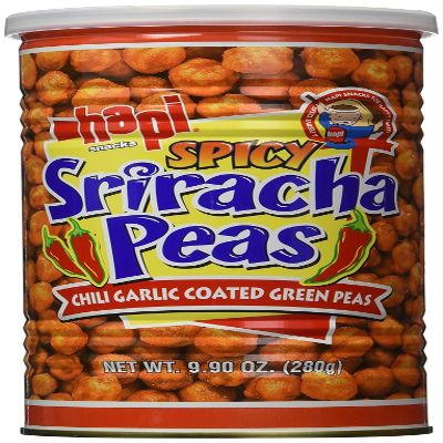 Hapi Spicy Sriracha Peas 9.9 oz each (3 Items Per Order)